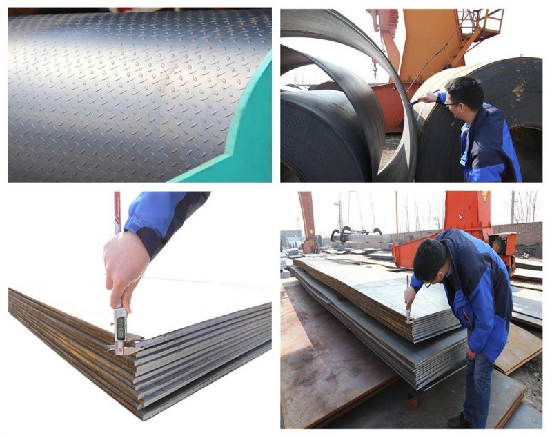 Hot Rolled Carbon Steel Ss400 Q235B A36 Iron Plate Coil Ms Steel Plate Checkered Plate