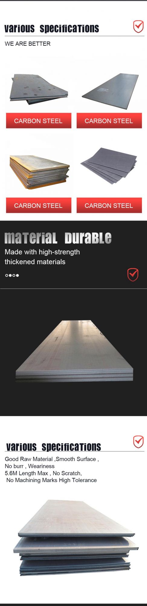 S235jr S275jr S355jr Q235B Q355b Q345b Low Carbon Steel Flat Plate Steel