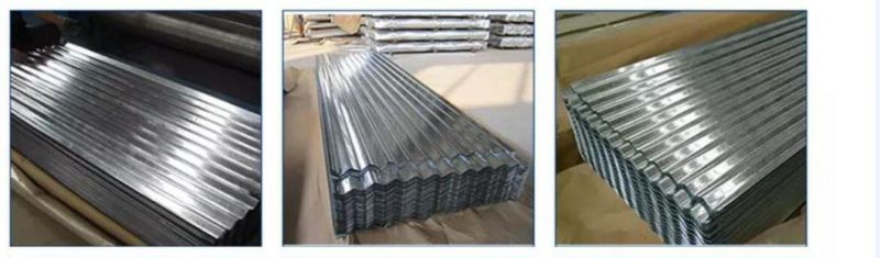 Gi/PPGI Zinc Coating 40g-275g/Galvanized Corrugated Steel Sheet for Roofing Sheet as Steel Structure Cladding System