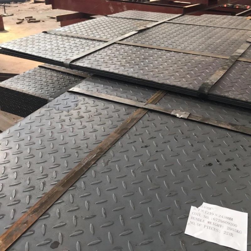 OEM Mild Carbon Steel Plate Ms Carbon S275jr Chequered Plate Manufacture