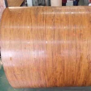 Dx51d PPGI Imitaton Wooden Roofing Steel