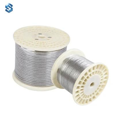 316 7*7 Good Toughness Corrosion Resistance Stainless Steel Wire Rope 0.8 mm Stainless Steel Cable
