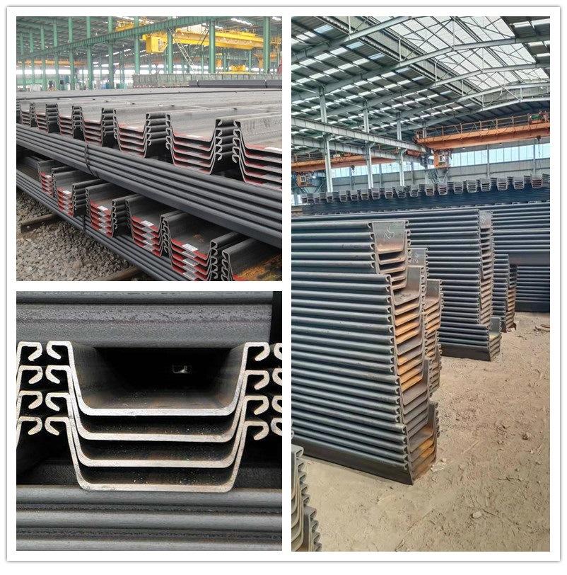 China Hot Selling Hot Rolled Cold Rolled High Quality Type2 Type3 Q235 S275 S355 Sy290 Sy295 Sy390 Q235 Q345 400X100X10.5mm 6-12m U/C/Z/T Type Steel Sheet Pile