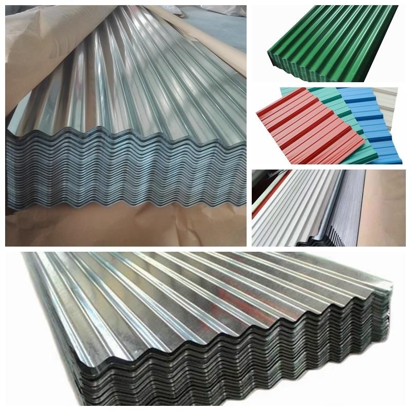 China Gi PPGI Hot Dipped Prepainted Color Coated Corrugated Galvanized Zinc Coated Roofing Steel Sheet for Building Material