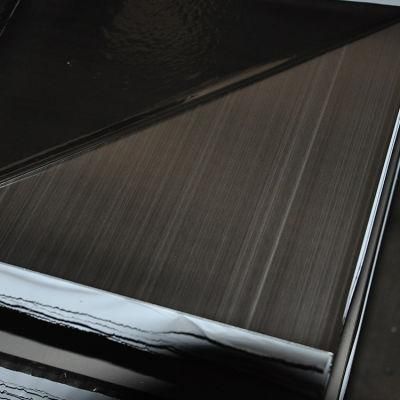 Hot/Cold Rolled Decorative Color 304 Grade Black Hairline Stainless Steel Sheet
