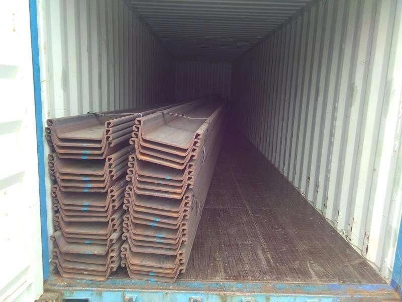 Hot Rolled Steel Sheet Piling Sheet Piles Larssen Sheet Piles for Marine Construction