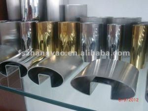 304, 316 Mirror Polished Stainless Steel Oval Tube for Railing
