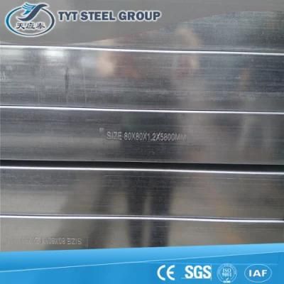 ASTM Q195 Q235 Galvanized Square Steel Pipe From The Manufacture of Tianjin Tyt