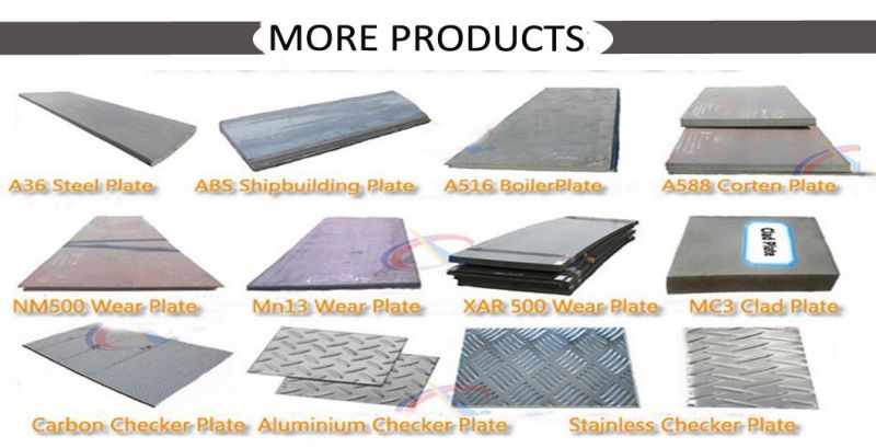 Hot Rolled Ss400 A36 Mild Carbon Checkered Steel Plate