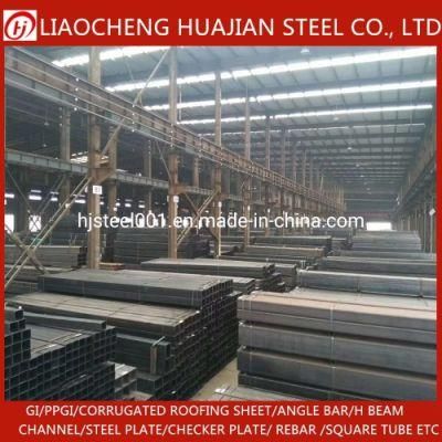 Metal Building Material Black Galvanized Steel Square Tube