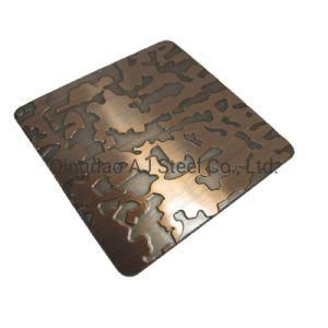 Wholesale Embossed Bronze Mirror Ss 201 Pattern Decorative Stainless Steel Sheet