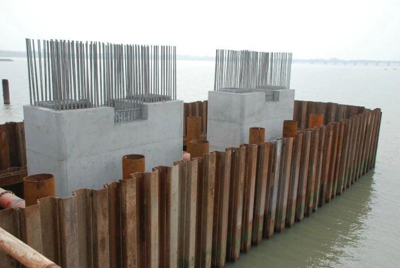 Hot Rolled Steel Sheet Piling Sheet Piles Larssen Sheet Piles for Marine Construction