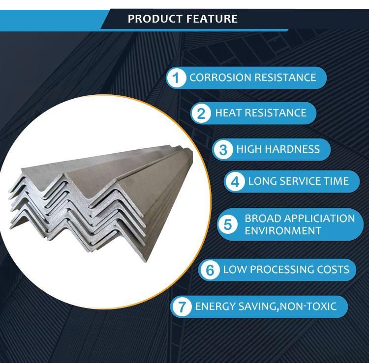 Hot Rolled 301 302 303 Equal or Unequal Steel Stainless Angle