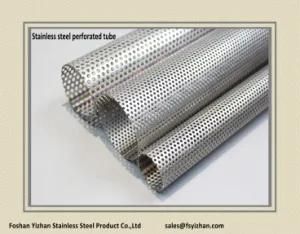 Ss201 38*1.2 mm Muffler Exhaust Stainless Steel Perforated Pipe