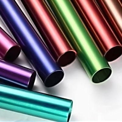 Golden/Rose Gold/Silver/Black/Red/Green/Blue Decorative Stainless Steel Pipe