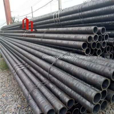 ASTM A53 API 5L Round Black Seamless Carbon Steel Hollow Section Tube