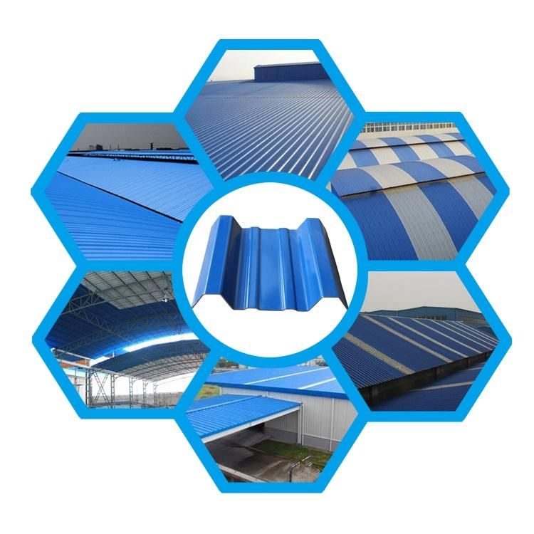 Competitive Price Anti-Corrosion PVDF Film Laminated Easy Installation Corrugated Steel Roofing Sheet