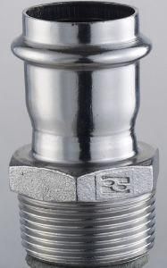 Dn20*3/4, Od20mm SUS304 GB Male Straight Coupling (Adapter)