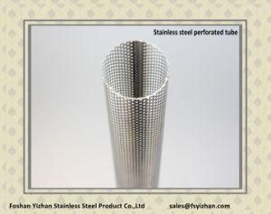 Ss409 76.2*1.2 mm Exhaust Perforated Stainless Steel Tube