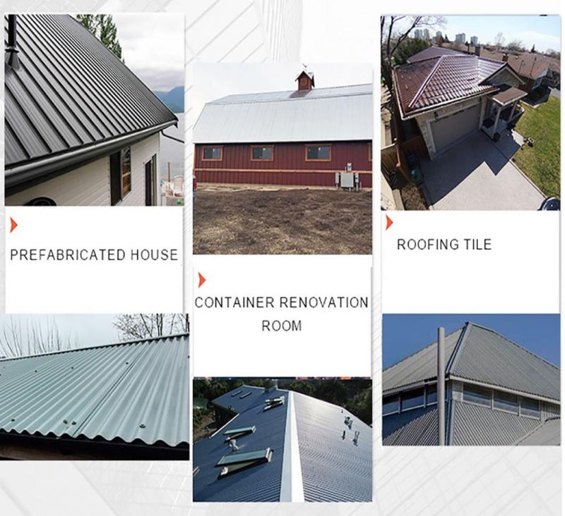 Color Coated Metal Roofing Corrugated Sheet Galvanized Roof Sheet