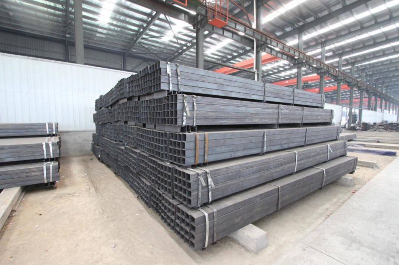 En10219 100 X 50 Square ERW Black Steel Tube
