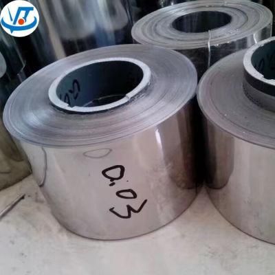 0.02mm SUS304 316 316L 321 310S Stainless Steel Foil Band Price Per Kg