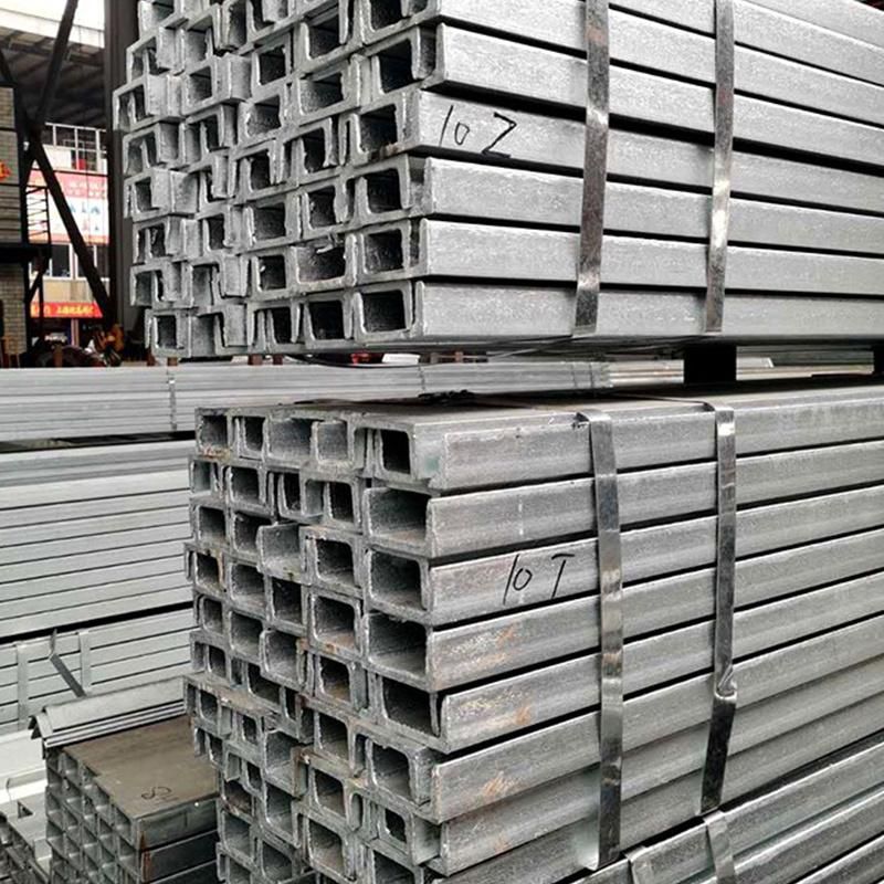 Galvanized Channel Steel Q235B Q345b C Purlin Steel U C Shape Channel Steel Carbon Profile Steel for Construction