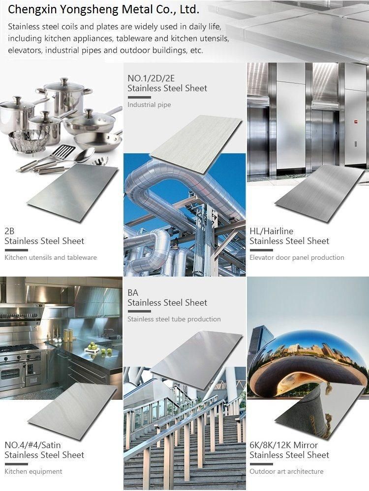 Stainless Steel Plates 201 202 301 321 304 304L 316 316L 309S 310S 410 430 Duplex S31803 S32205 Stainless Steel Sheet Price