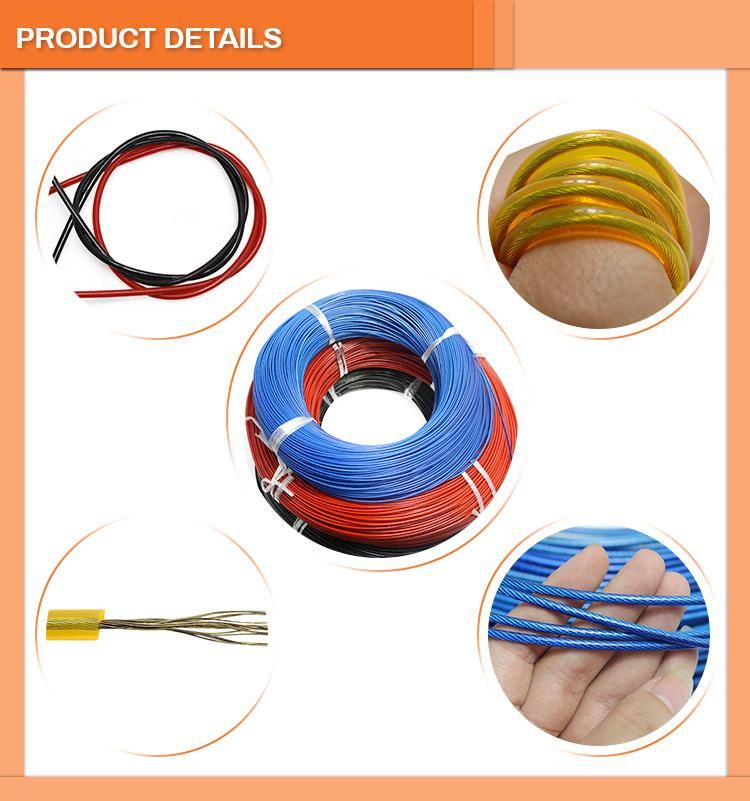 Colorful PVC PU Coated Steel Cable Plastic Coated Steel Wire Rope