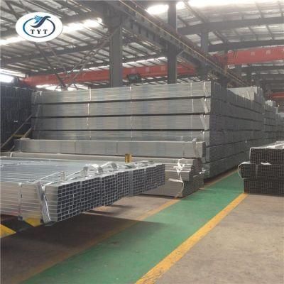 Different Sizes BS 1387 Galvanized Rectangular Welded Pipe