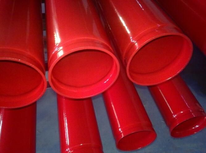 Black Red Color Hot Dipped Zinc Coated Galvanized Weld Steel Pipe for Fire Protection Use