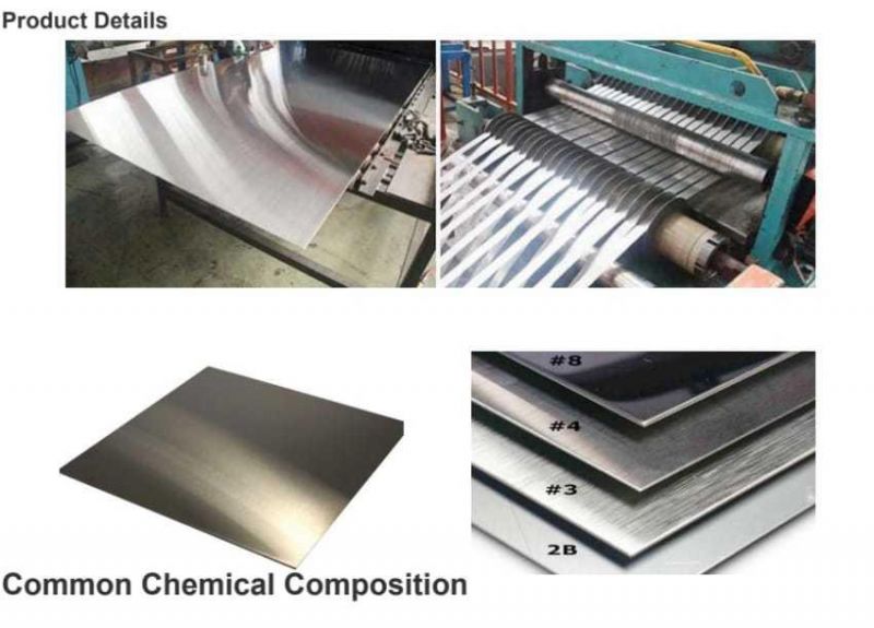 ASTM 304 316L 904L No. 1 2b Ba 8K Stainless Steel Sheet