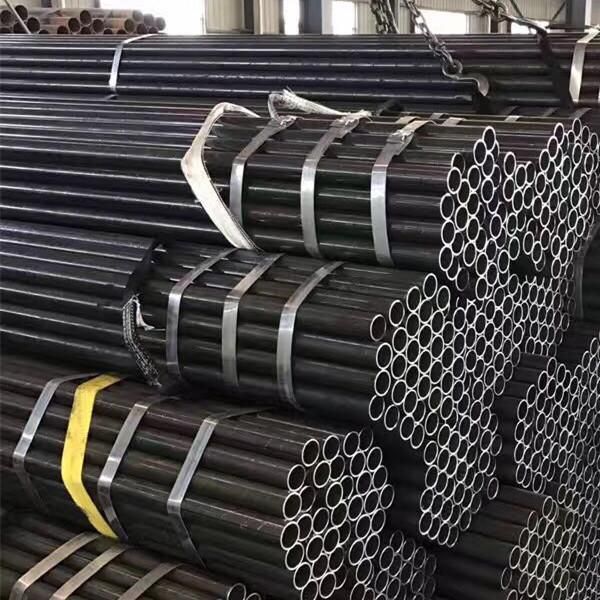 Sch40 ERW Steel Welded Pipe / Mild Ms Black Carbon ERW Steel Pipe