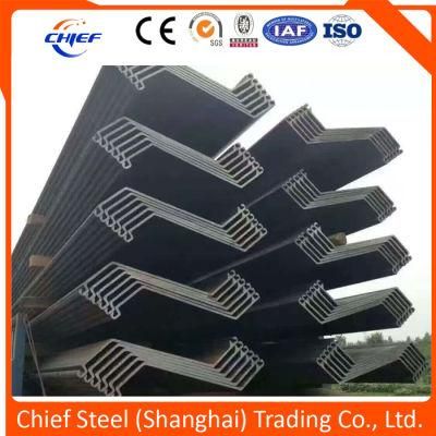 Steel Sheet Pile / Metal Building Material Hot Rolled U Type Steel Sheet Pile Type 2 Type 3