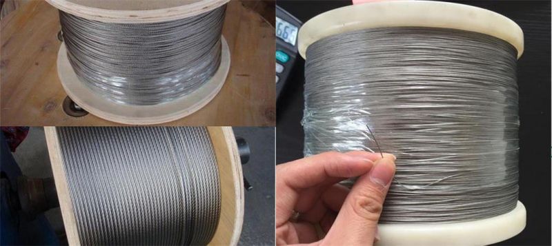 Factory Hot Sale Flexible 7X19 Stainless Steel Cable Wire Rope