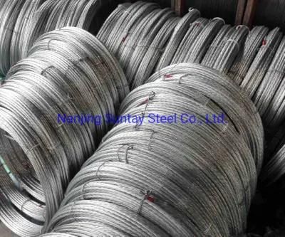 1.93mm ACSR Galvanized Steel Wire Strand ASTM B 498 ASTM B 500 ASTM a 475