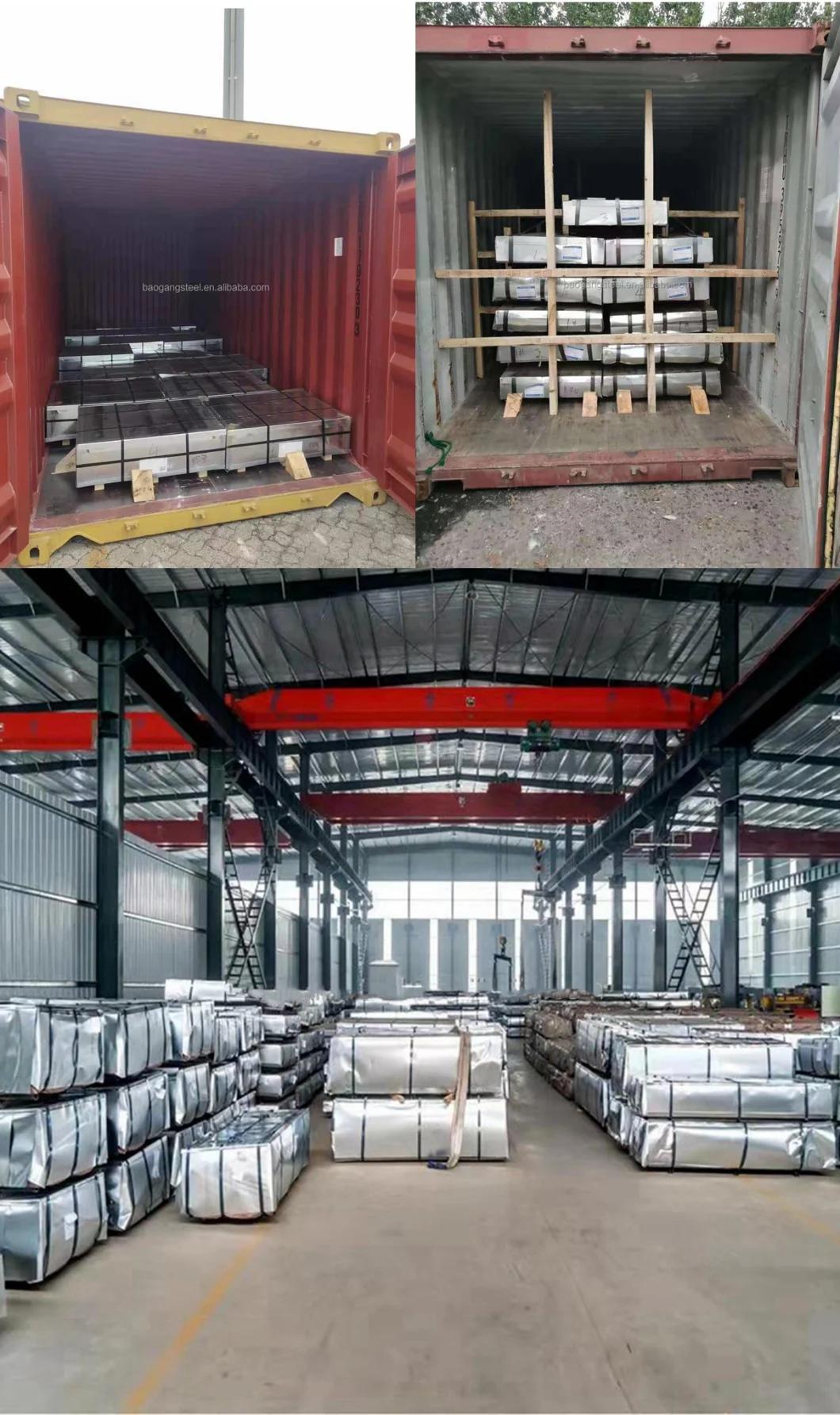 DC52D DC53D SGCC Sgcd Sgce Thickness Z275 Z600 Galvanized Steel Sheet with Spangle