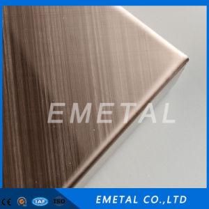 Cold Rolled Inox 304 201 430 Hairline PVD Color Plating Stainless Steel Sheet for Decorative