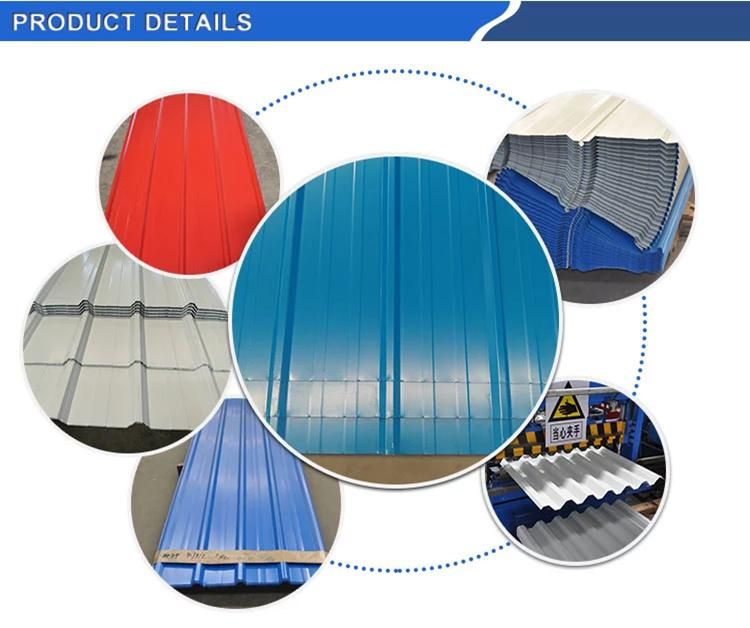 PPGI Roof Sheet PPGI Corrugated Roofing Sheet PPGI Housing Construction Sheet Prepainted Roofing Sheet Colorful Zinc Coated Roofing Sheet