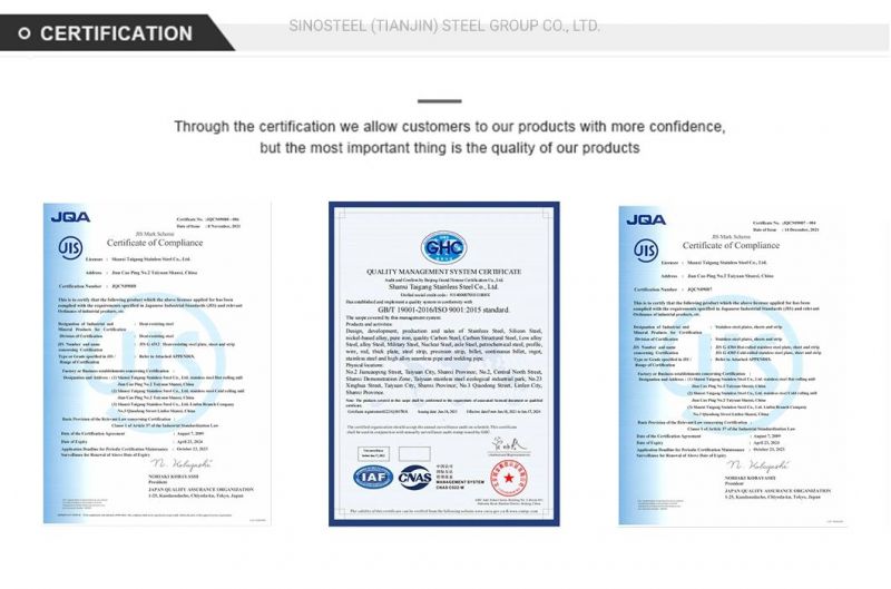 Hot/Cold Rolled 201 304 316L 310S 304L 316 316L 316ti 2205 2507 904 904L 430 Stainless Steel Coil for 2b/Ba/Polishing/Finished (202/EN1.4373, 305/EN1.4303)