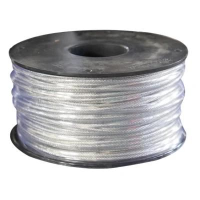 7X7 PVC Coated Galvanized Steel Wire Rope for Clothesline Wholesale