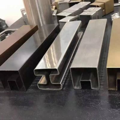 High Quality 2 Inch 304 316L Special Shaped Stainless Steel Pipe Welded Rectangular Shape Tubing Prices