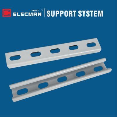 Plain Q235 C Channel Perforated U Channel 41X41mm Q195 Strut Unistrut Channel