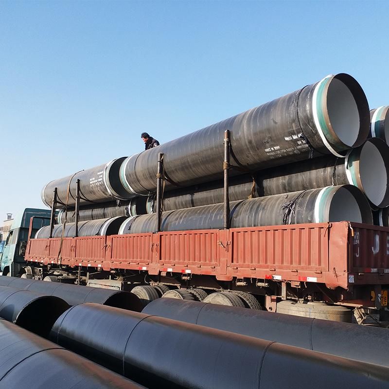 ASTM A53 SSAW Spiral Welded Tubo Galvanizado Carbon Steel Pipe, API 5L Gr. X60 Oil Steel Pipeline