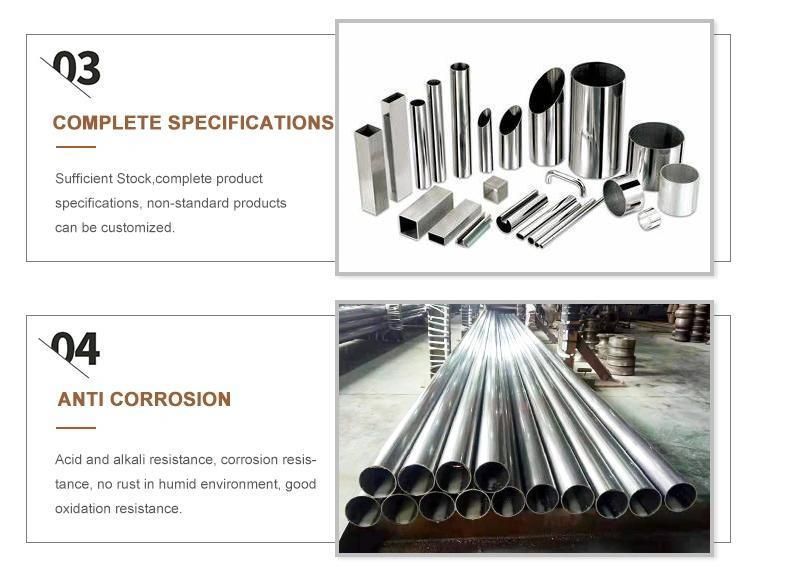 316 AISI 431 SUS Stainless Steel Round Pipe 402 201 304L 316L 410s 430 20mm 9mm 304 Stainless Steel Tube