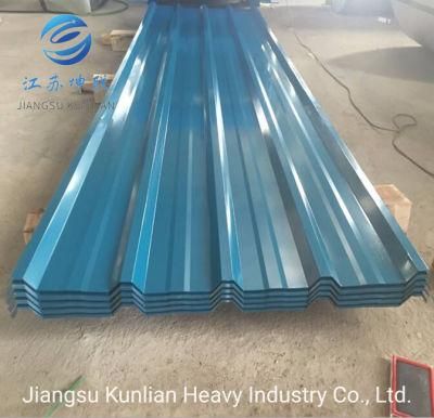 Bwg 34 SGCC Dx54D+Az Yx24-210-840 Color Prepainted Corrugated Steel Roofing Sheet for Construction