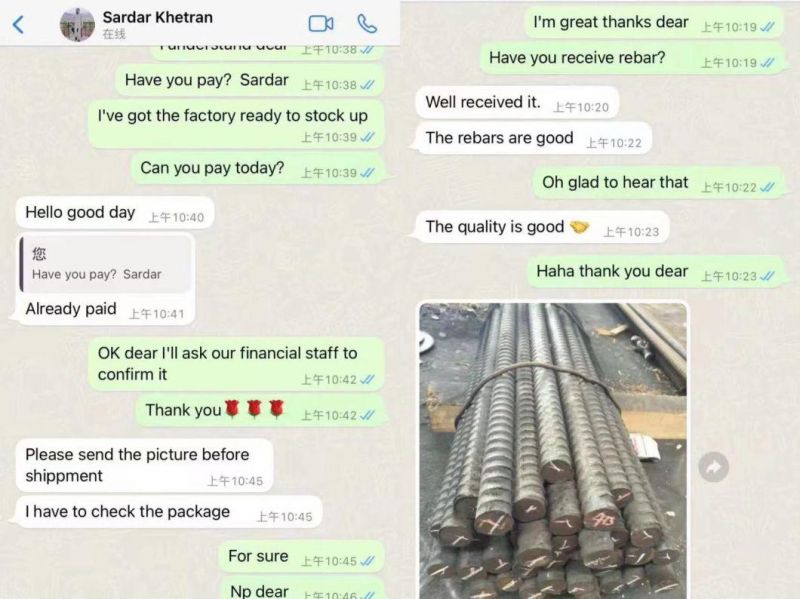Steel Rebar 6mm 8mm 10mm 12mm 16mm 20mm 25mm Tmt Bars Price Deformed Steel Rebar for Concrete Building