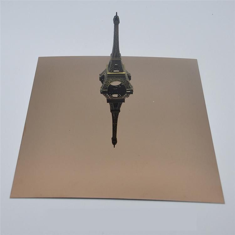 Manufacturing PVD Coating 430 Mirror Etched Stainless Steel Elevator Decorative Sheet Panel