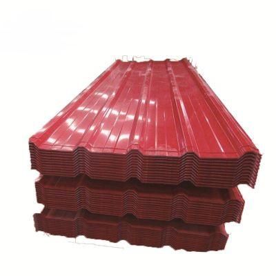 Gauge 34/30/28 Red Color Prepainted Corrugated Steel Roofing Sheet /Color Coated Steel Roof Sheet