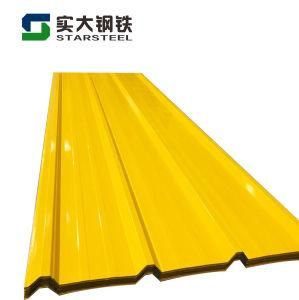 PPGI JIS G3312 PVC Film Galvanized Color Coated Corrugated Roofing Steel Sheet